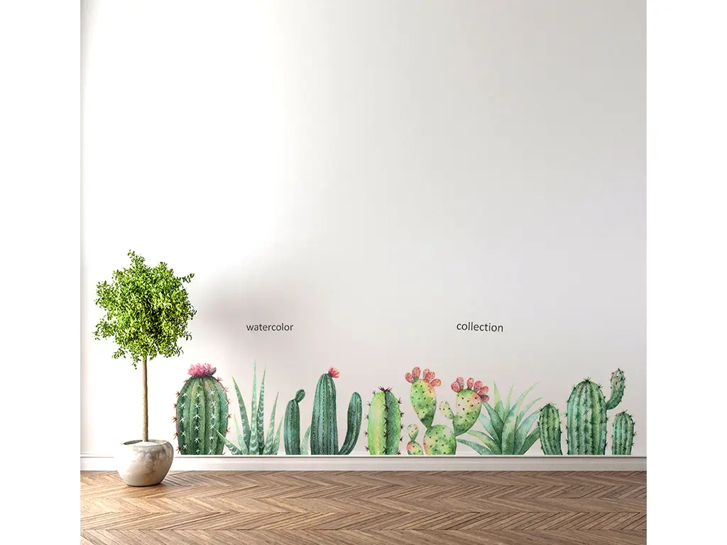 Stickere Cactuşi, Folina KSY11, bordură decorativă, 40x170cm