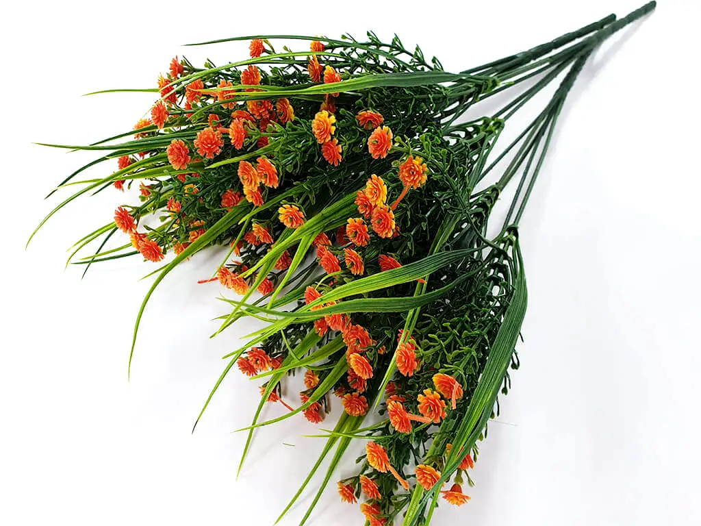 Buchet flori artificiale portocalii