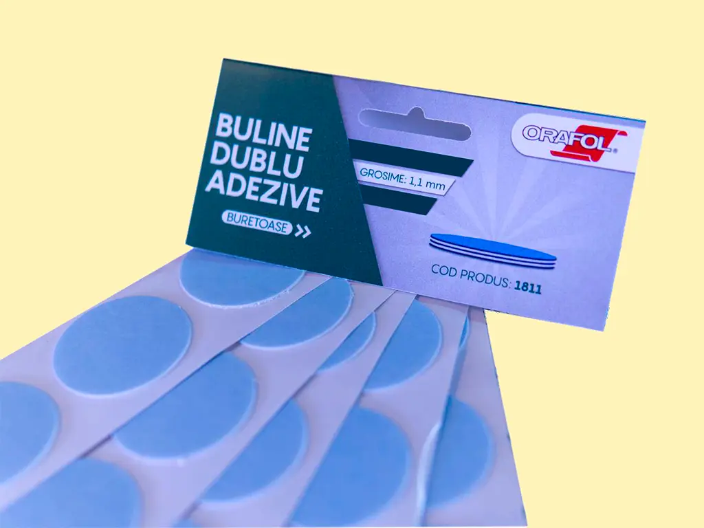 Buline din bandă dublu adezivă buretoasă, dimensiune la alegere, Orabond 1811, set de 20 bucăți