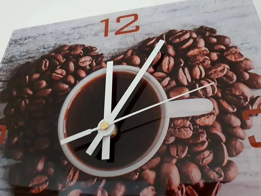 Ceas perete, Folina, I love coffee, pentru bucătărie, 30x30 cm