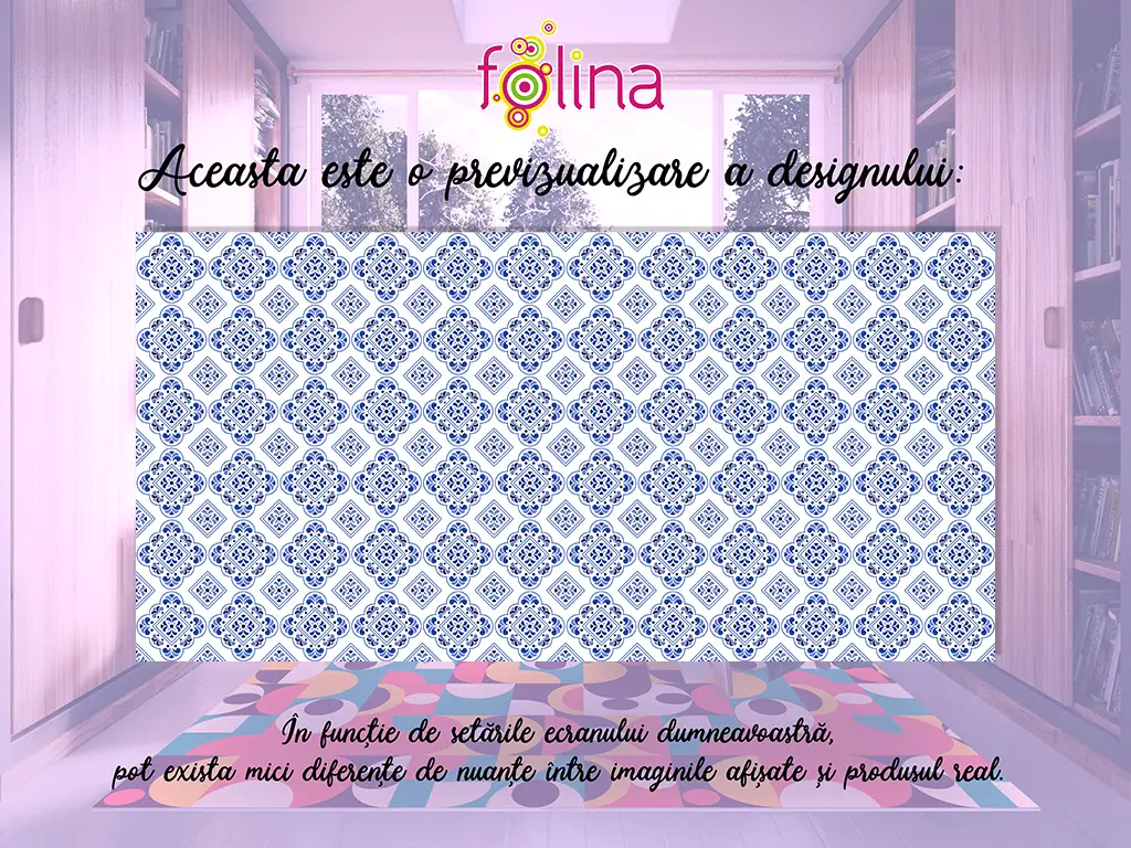 Covor antiderapant pentru bucătărie, din pvc, model Guimaraes, linoleum antiderapant la rolă de 80x158 cm