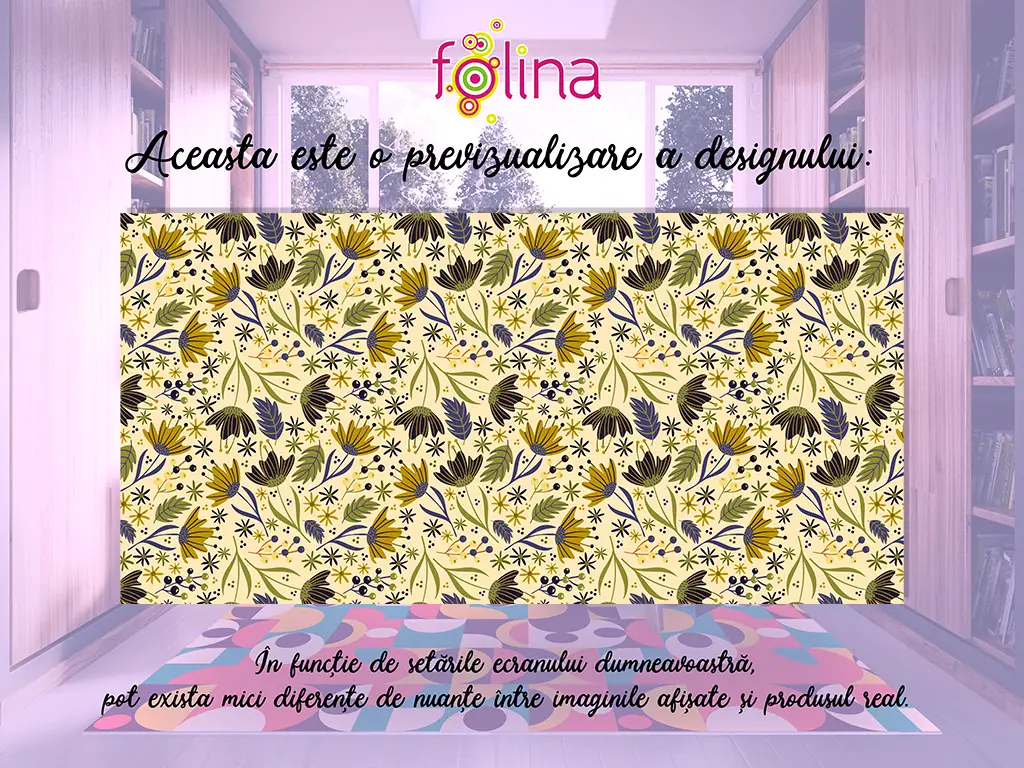 Covor antiderapant pentru bucătărie, din pvc, model Keukenhof, linoleum antiderapant la rolă de 80x158 cm