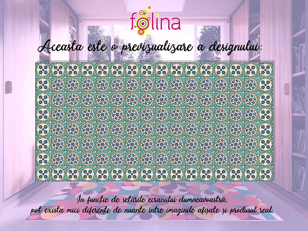 Covor antiderapant pentru bucătărie, din pvc, model Megara, linoleum antiderapant la rolă de 80x158 cm