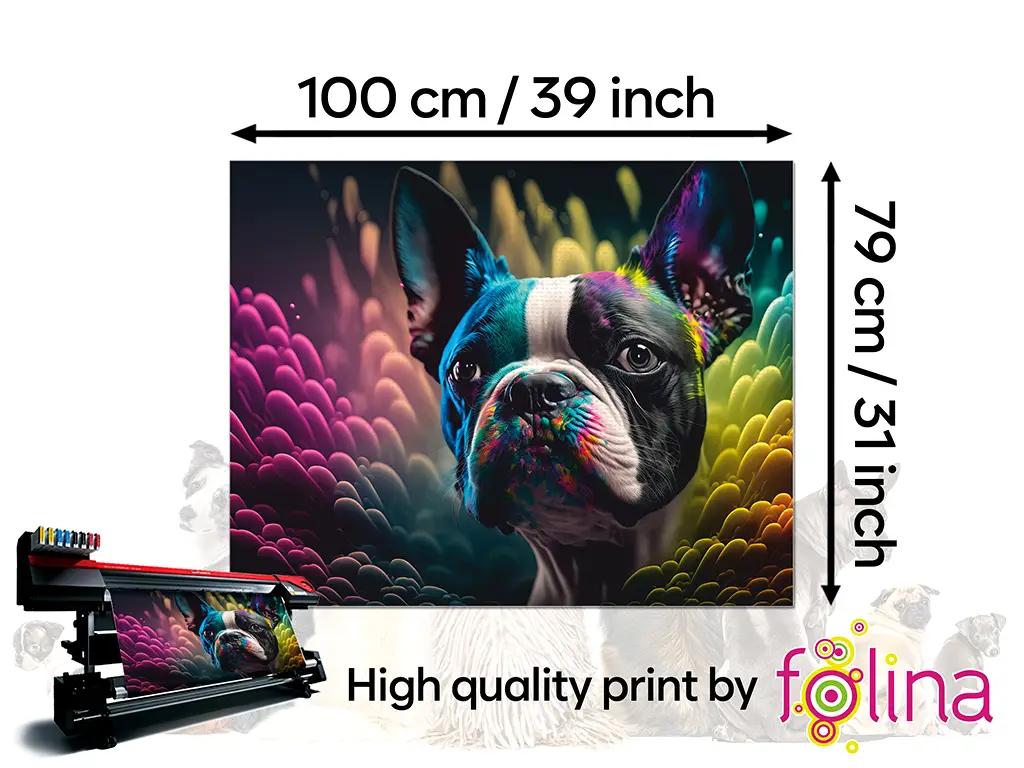 Covor antiderapant din vinil, model multicolor, 79 x 100 cm