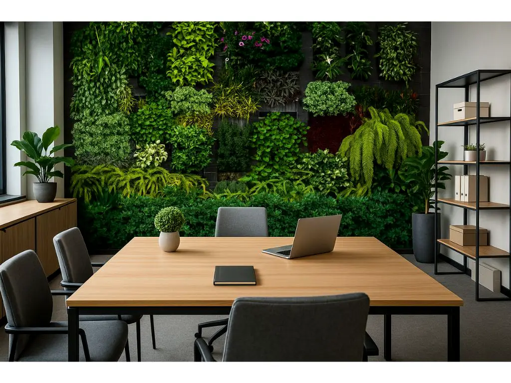 Fototapet plante verzi Erismann Hanging Garden – decor tip grădină verticală, 400x270 cm