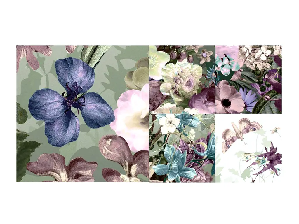Fototapet floral Botanica, Komar, multicolor, 368x248 cm