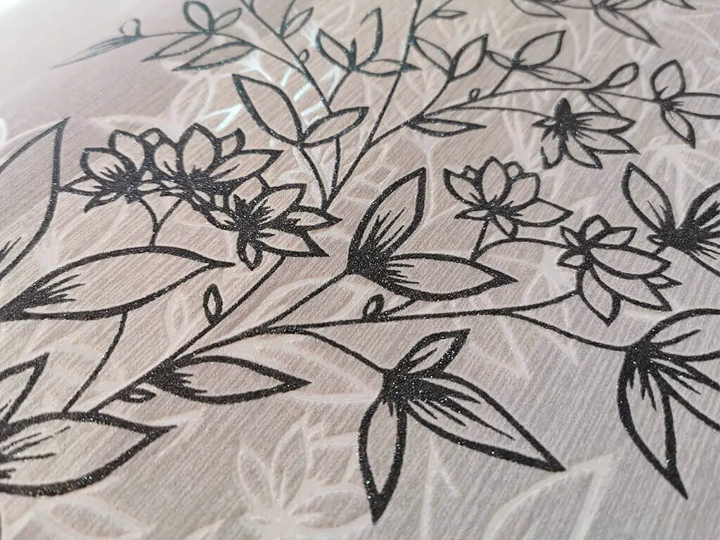 Tapet floral, Erismann, bordură decorativă gri, Profi Selection 647110