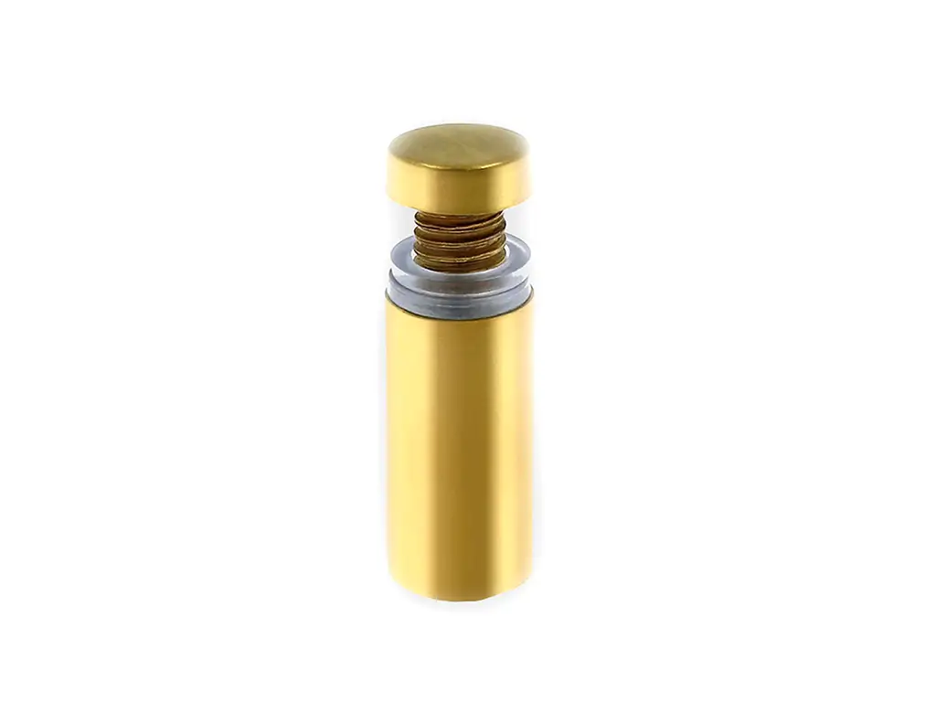 Distanţiere semnalistică aurii, Folina, din inox, 12x20 mm