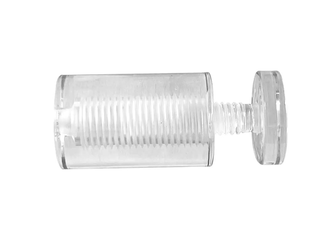 Distanțiere de semnalistică din plastic transparent 25x25mm – montare discretă și sigură