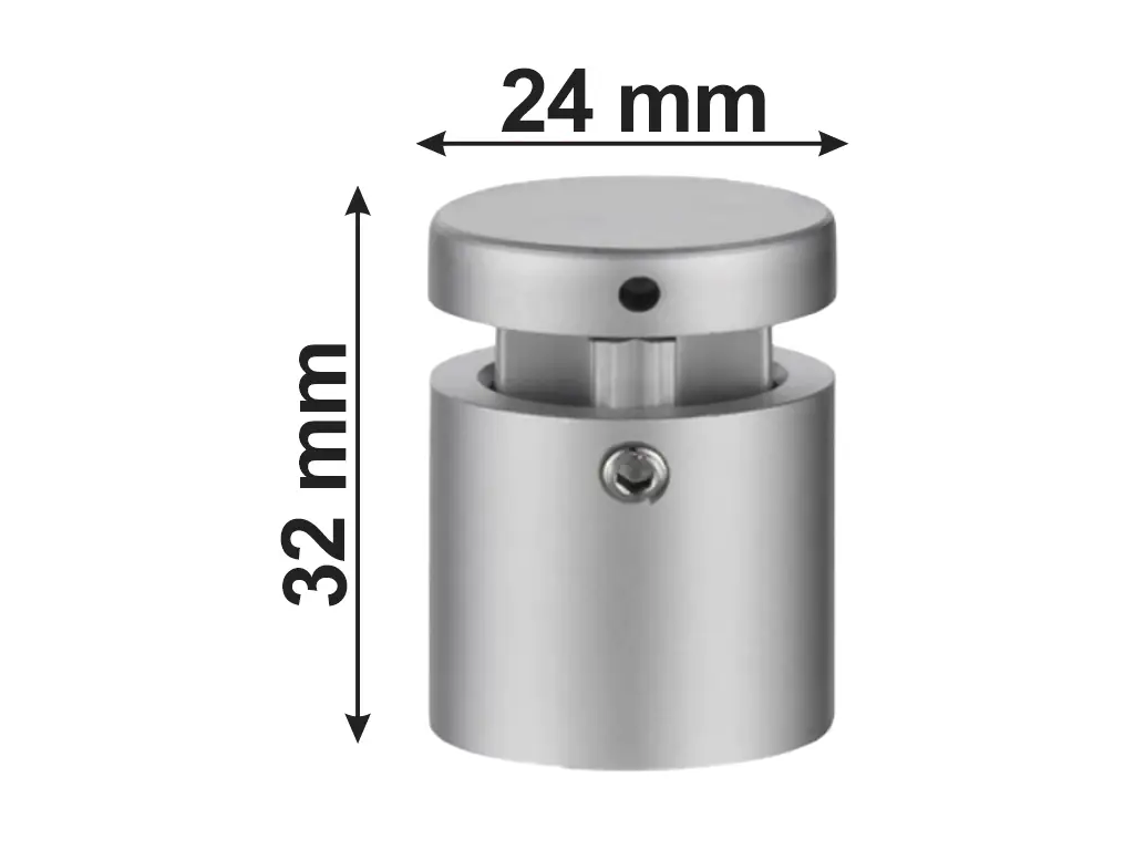 Distanţiere semnalistică inox, Folina, 24 x 32 mm