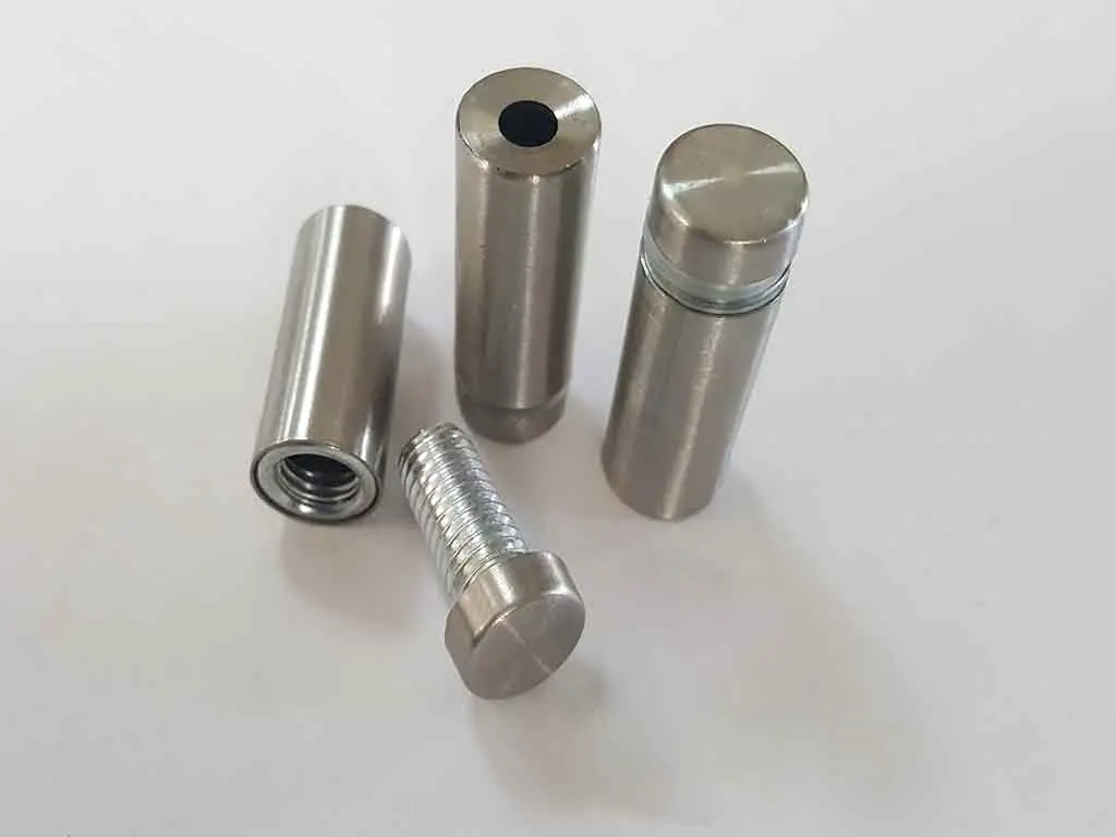 Distanţiere semnalistică, Folina, din inox, 16 x 45 mm