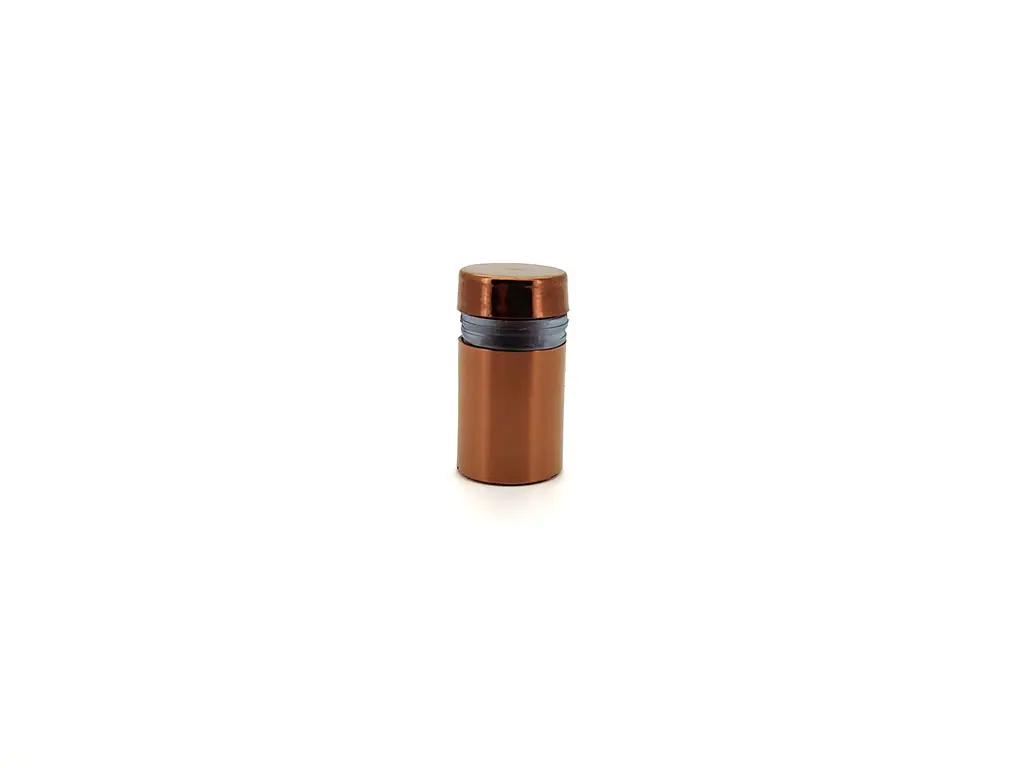 Distanțiere semnalistică culoarea cuprului, Folina, din inox, 12x15 mm
