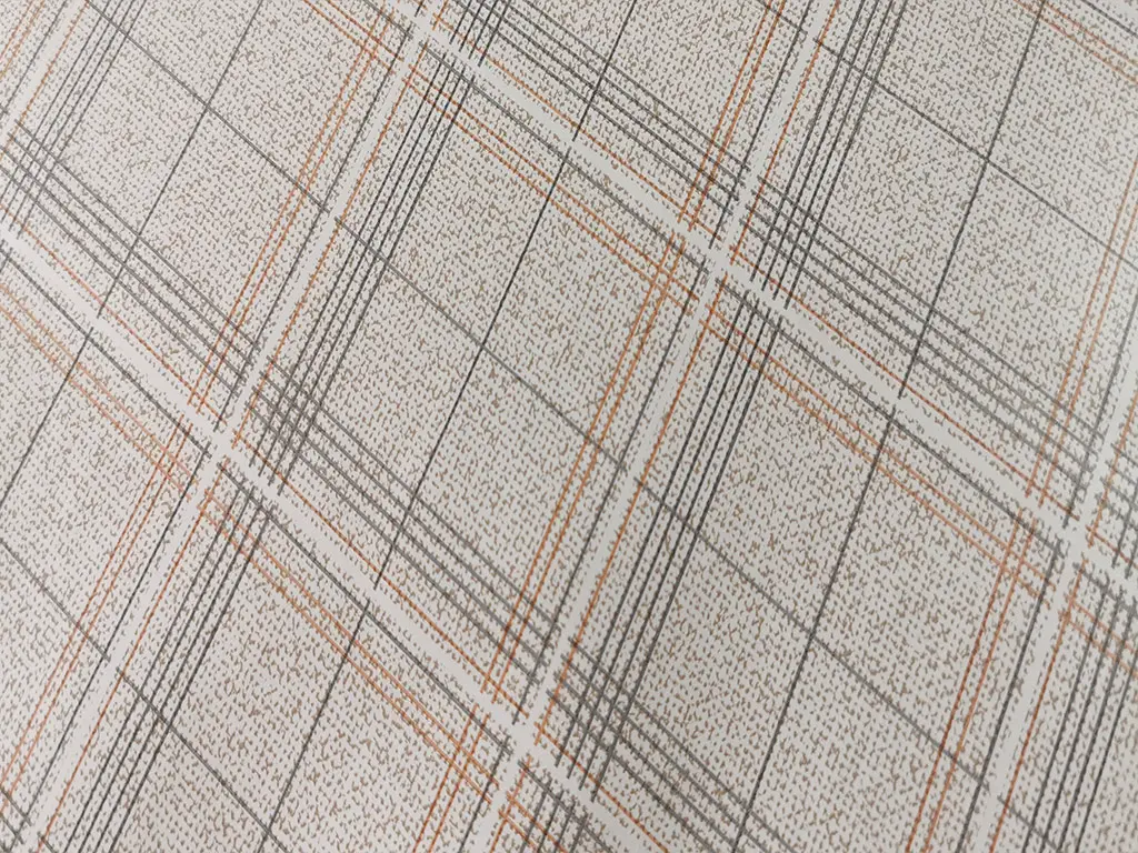 Faţă de masă impermeabilă Quadra beige, d-c-fix, bej cu linii gri, 138x130 cm