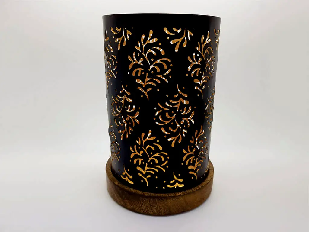 Felinar lumânare, Folina, Byzantium, metalic, 27 cm înălţime