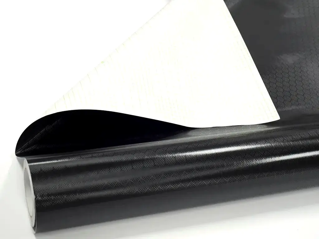 Folie Carbon Tech Black - pentru colantări interior auto - 75x200 cm