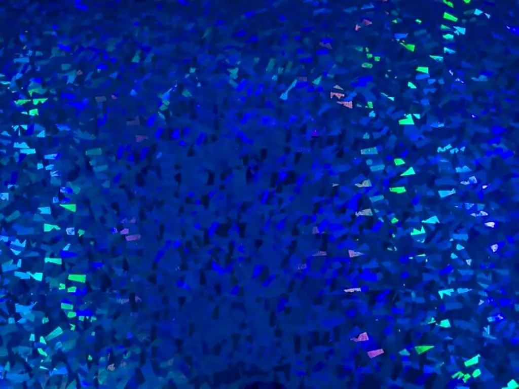 Folie hologramă, Kointec, albastră, autoadezivă, 100 cm lăţime