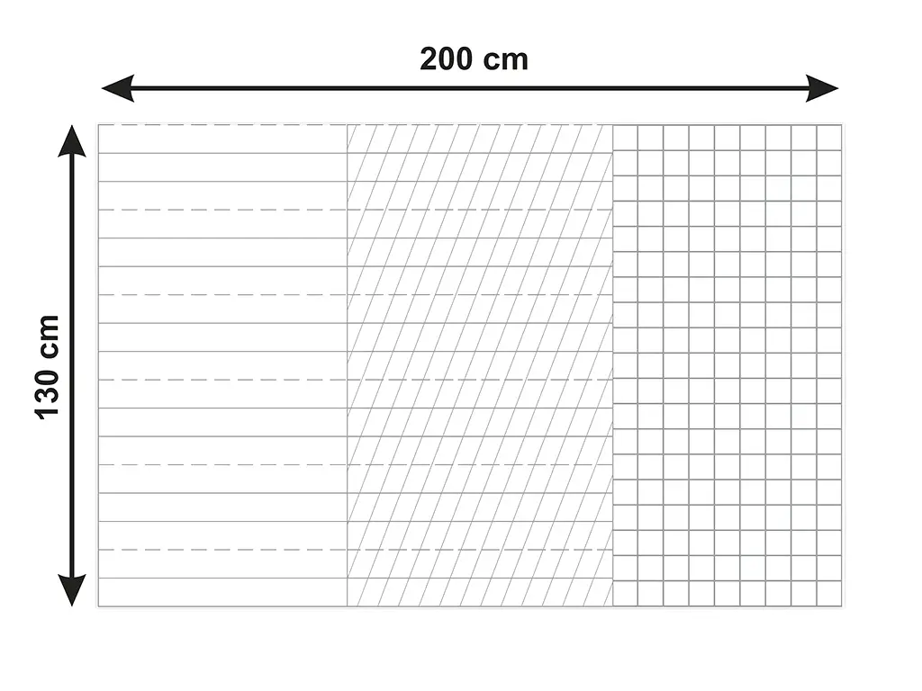 Folie tablă școlară cu liniatură, whiteboard cu liniatură tip 1, tip 2 şi matematică, rolă de 130x200 cm