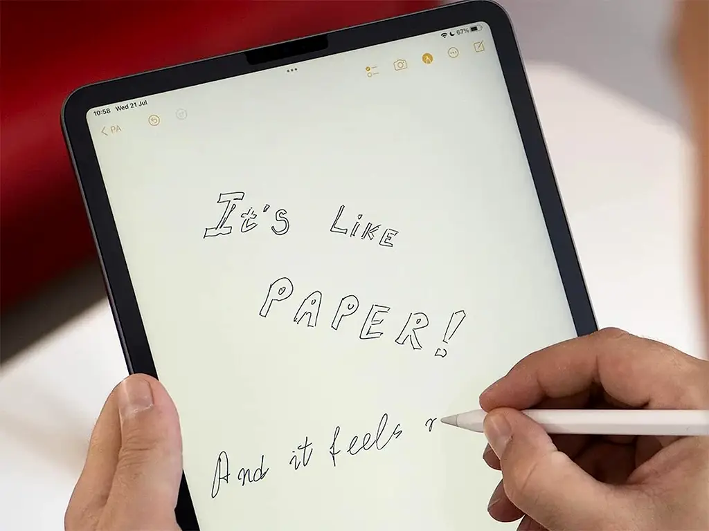 Folie de protecție cu textură de hârtie, Paper Feel, antiamprentă, reduce lumina albastră, compatibila cu Ipad Pro ,Air 10.5 generație 2017/2019