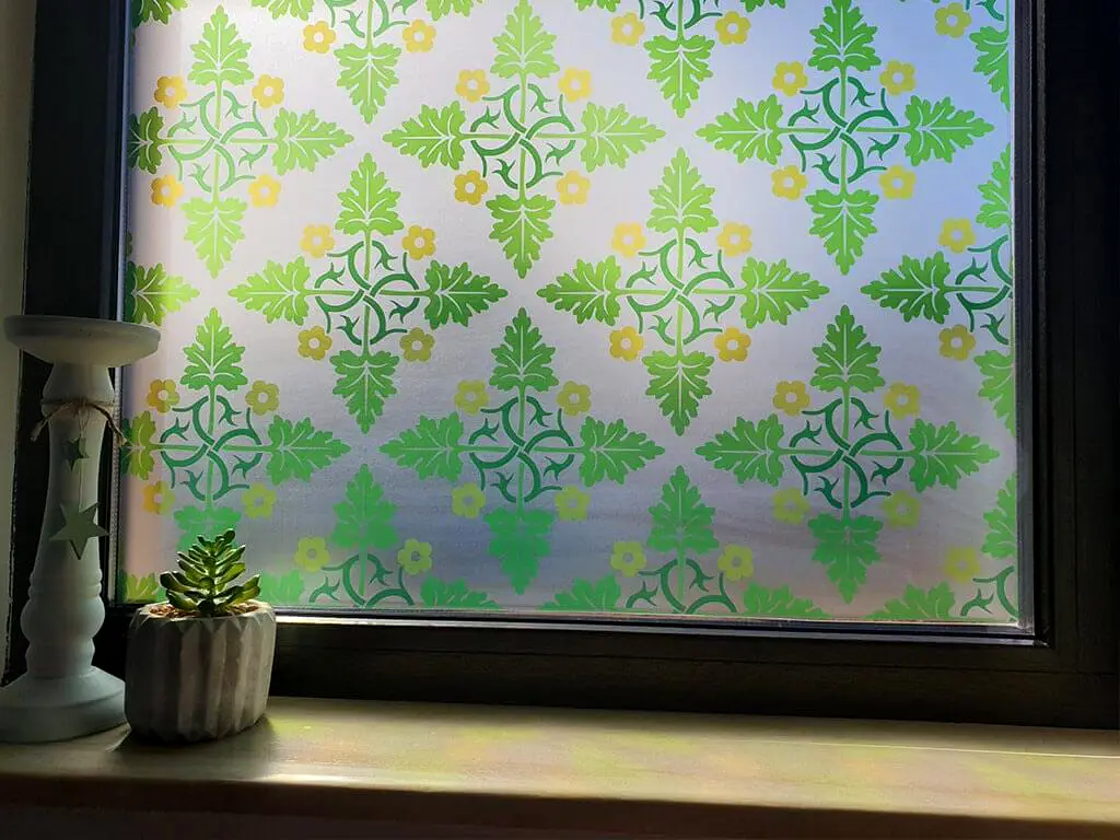 Folie geam autoadezivă Lupe, Folina, verde, 100 cm lăţime