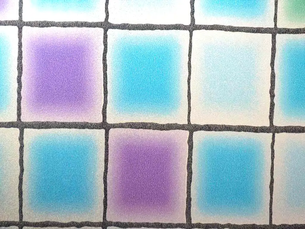 Folie geam autoadezivă Lisa, Folina, imprimeu vitraliu multicolor, 90x300 cm