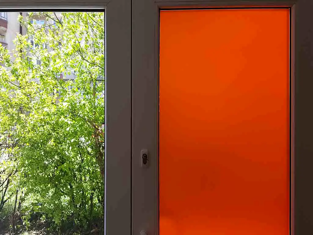 Folie geam autoadezivă portocalie Etched 67