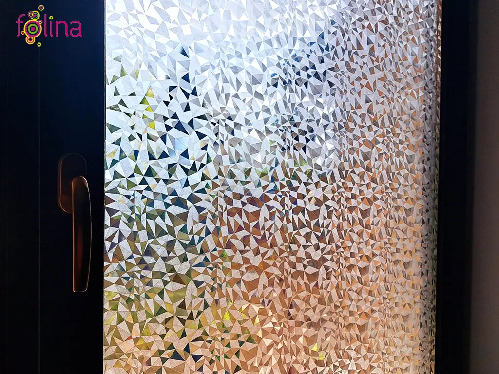 Folie geam autoadezivă, Folina, sablare mozaic translucid, 120 cm lăţime