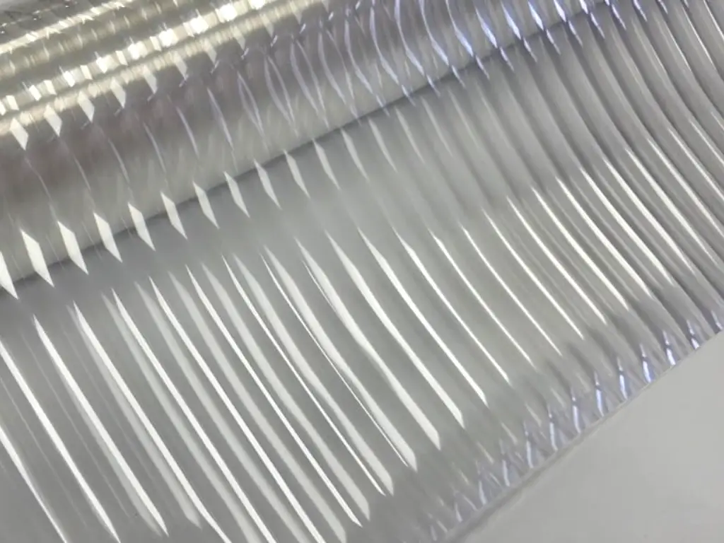 Folie geam autoadezivă efect sticlă canelată embosată, rolă 75x150 cm