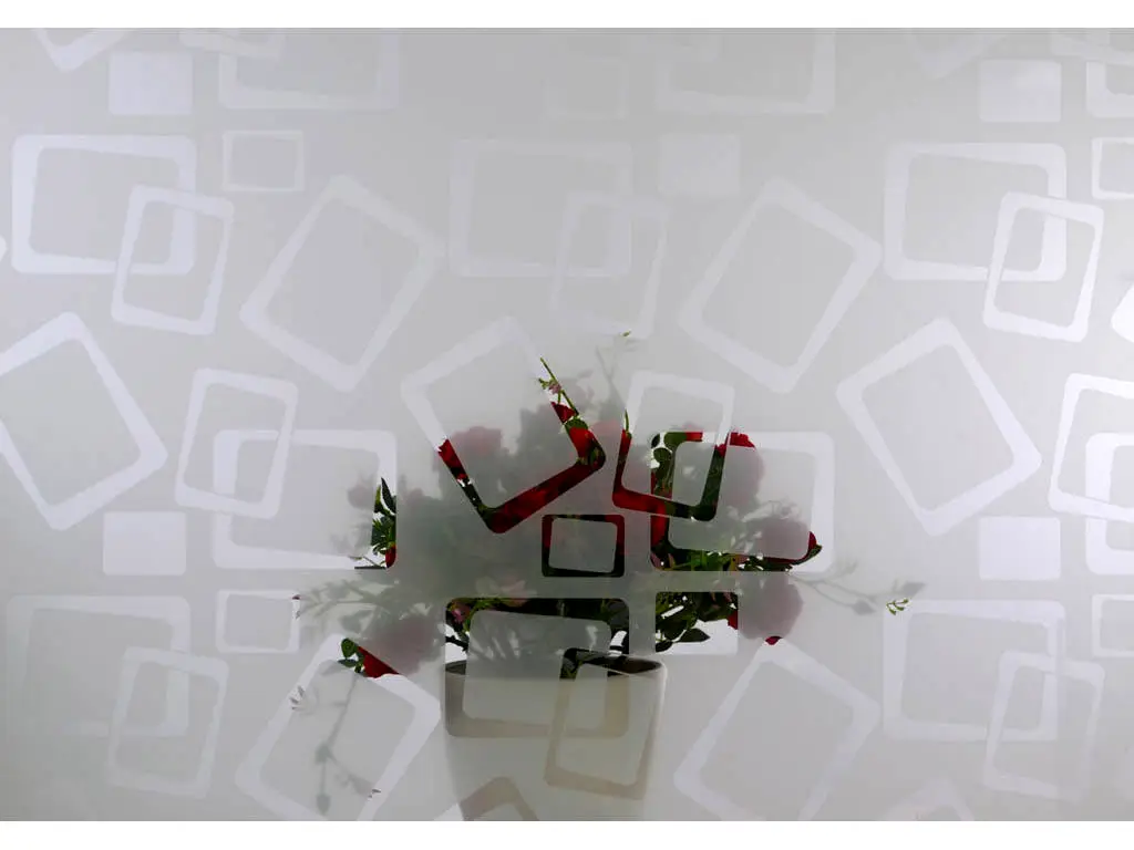 Folie geam autoadezivă Figaro, Folina, model geometric transparent, 122 cm lăţime