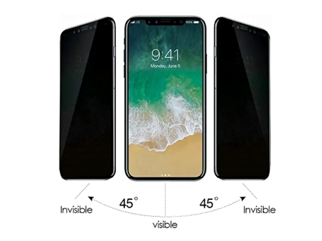 Folie de protecție din privacy, silicon, antișoc, 9H, foarte rezistentă, pentru Iphone 17 air - set din 2 bucăți
