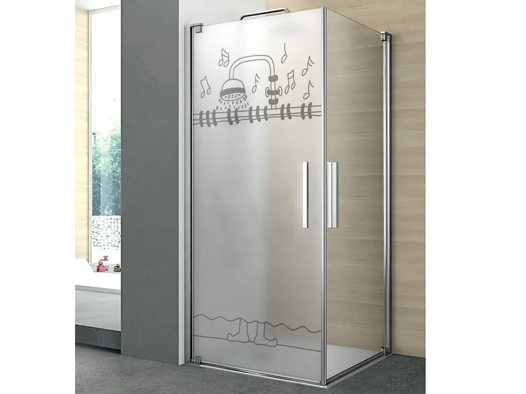 Folie sablare cabină duş Siana, Folina, autoadezivă, rolă de 100x210 cm