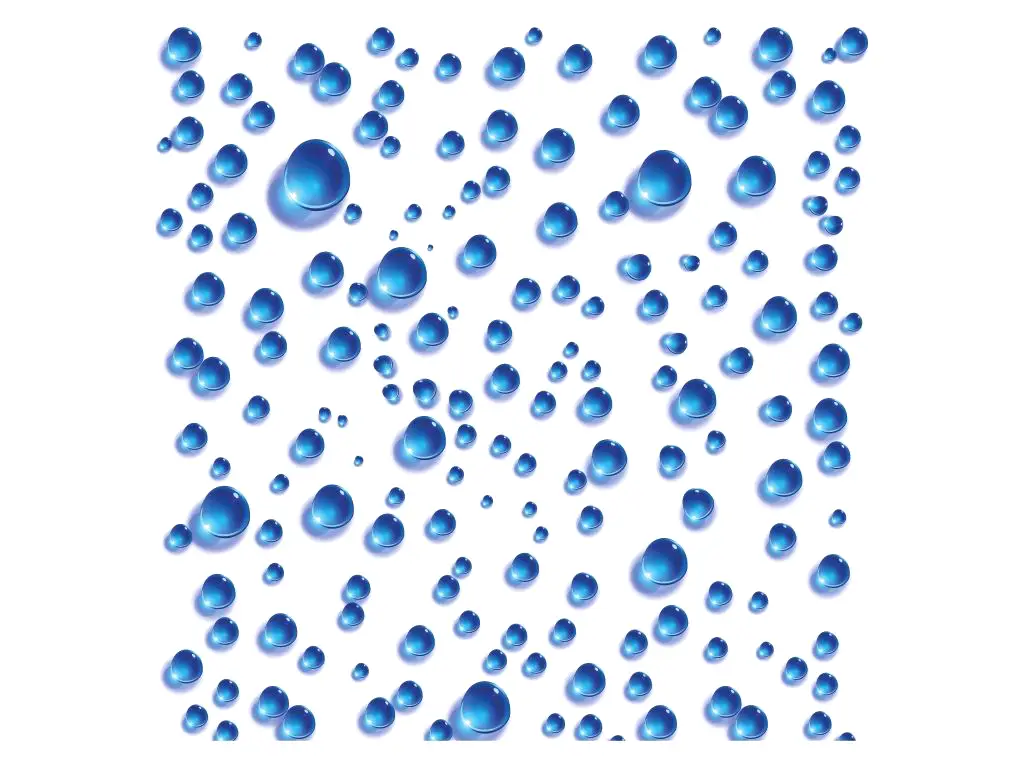 Folie geam autoadezivă Bubble, Folina, sablare cu imprimeu buline albastre, rolă de 100x250 cm
