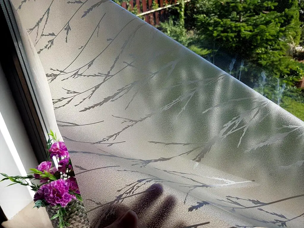 Folie geam electrostatică Devera, d-c-fix, sablare cu model spic de grâu, translucidă, 67x180 cm