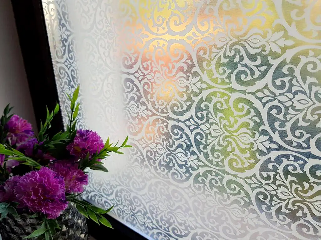 Folie geam autoadezivă Alba, Alkor, imprimeu clasic,rolă de 67x100 cm
