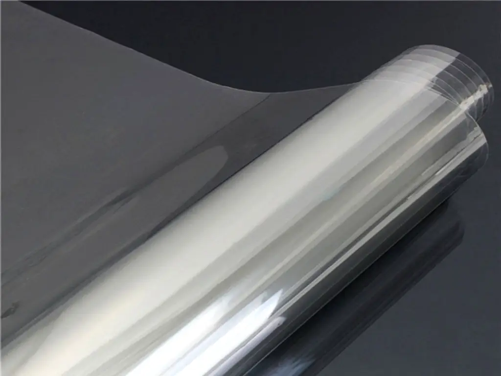 Folie transparentă autoadezivă, pentru securizarea sticlei, grosime de 100 microni, lățime 152 cm