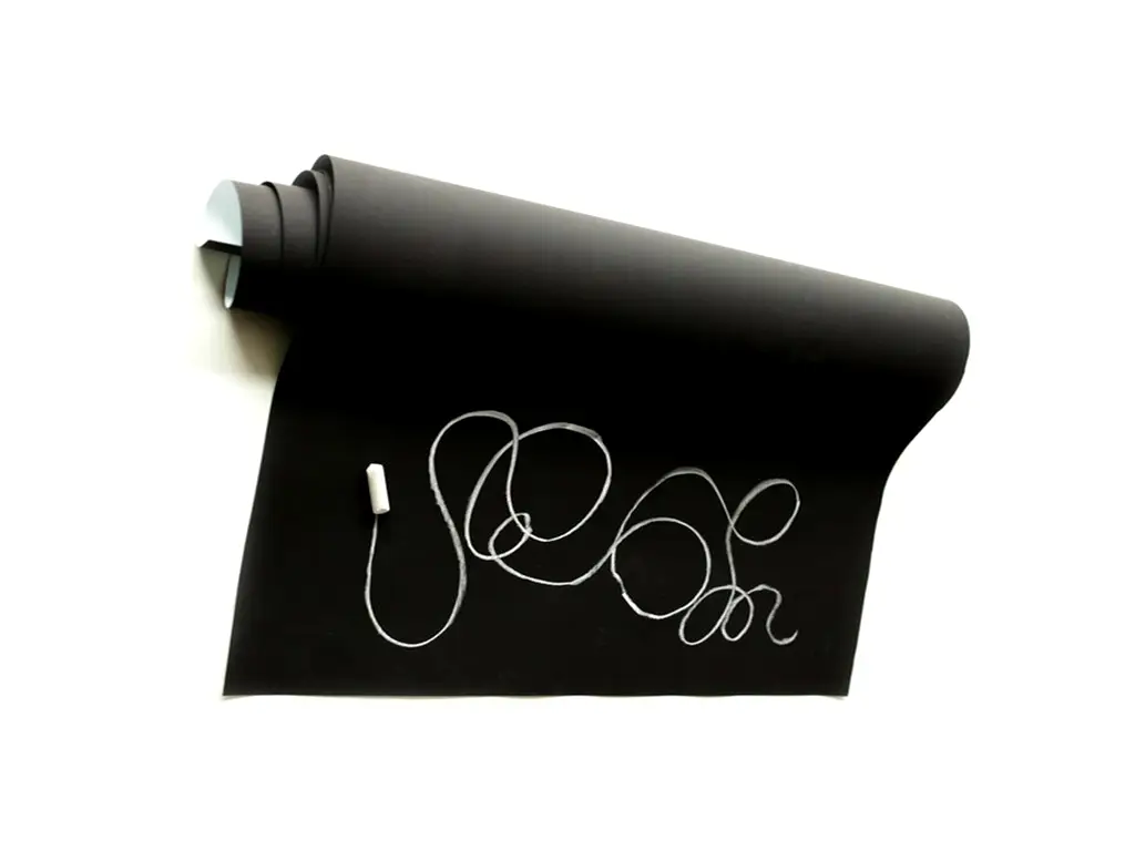 Autocolant tablă de scris cu creta, Aslan C61 Blackboard, lăţime de 125 cm