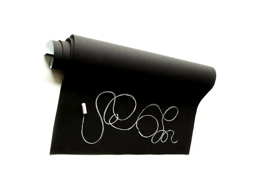 Autocolant tablă de scris cu cretă Blackboard, X-Film, folie autoadezivă neagră, 50x120 cm