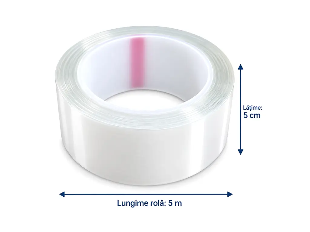 Folie transparentă de protecție TPH cu autovindecare, 5 cm x 5 m