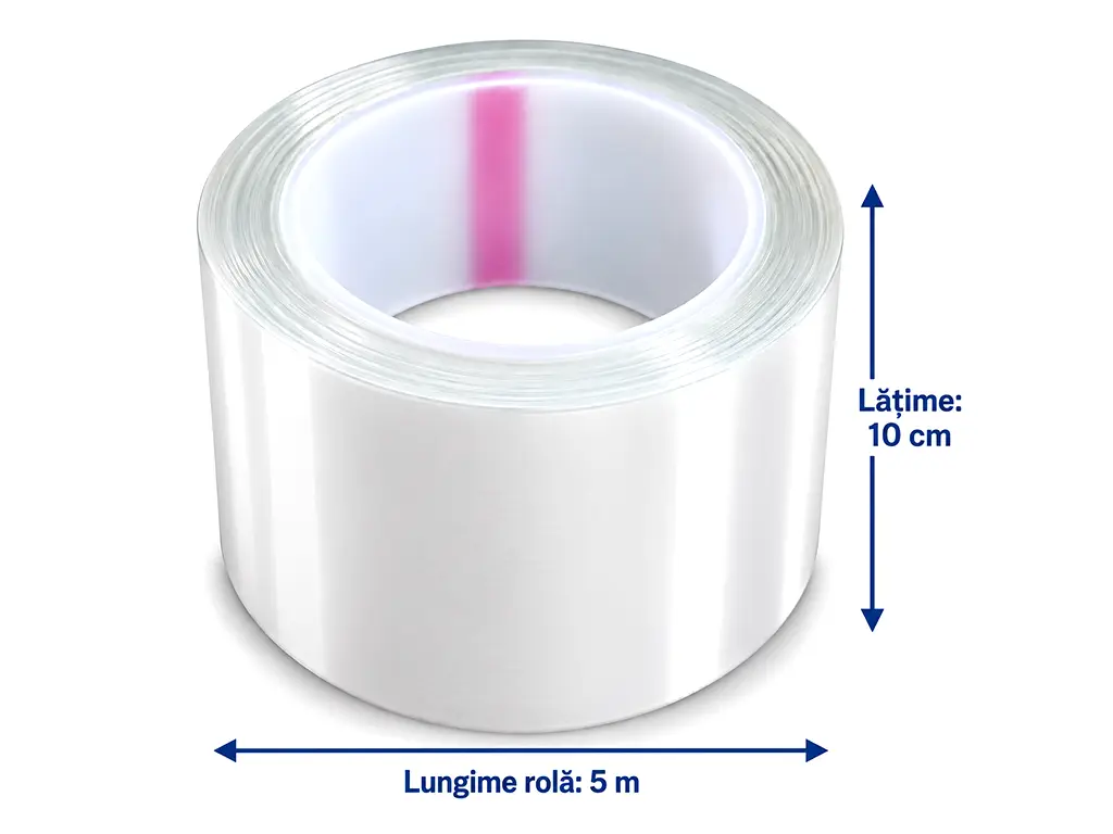 Folie transparentă de protecție TPH cu autovindecare, 10 cm x 5 m