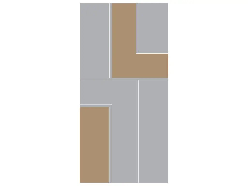 Folie sablare Rania, Folina, model geometric maro, pentru uşi din sticlă, rolă de 100x210 cm