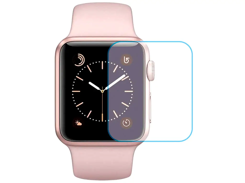 Folie de protecție ceas smartwatch Apple Watch seria 2, 38mm - set 3 bucăți