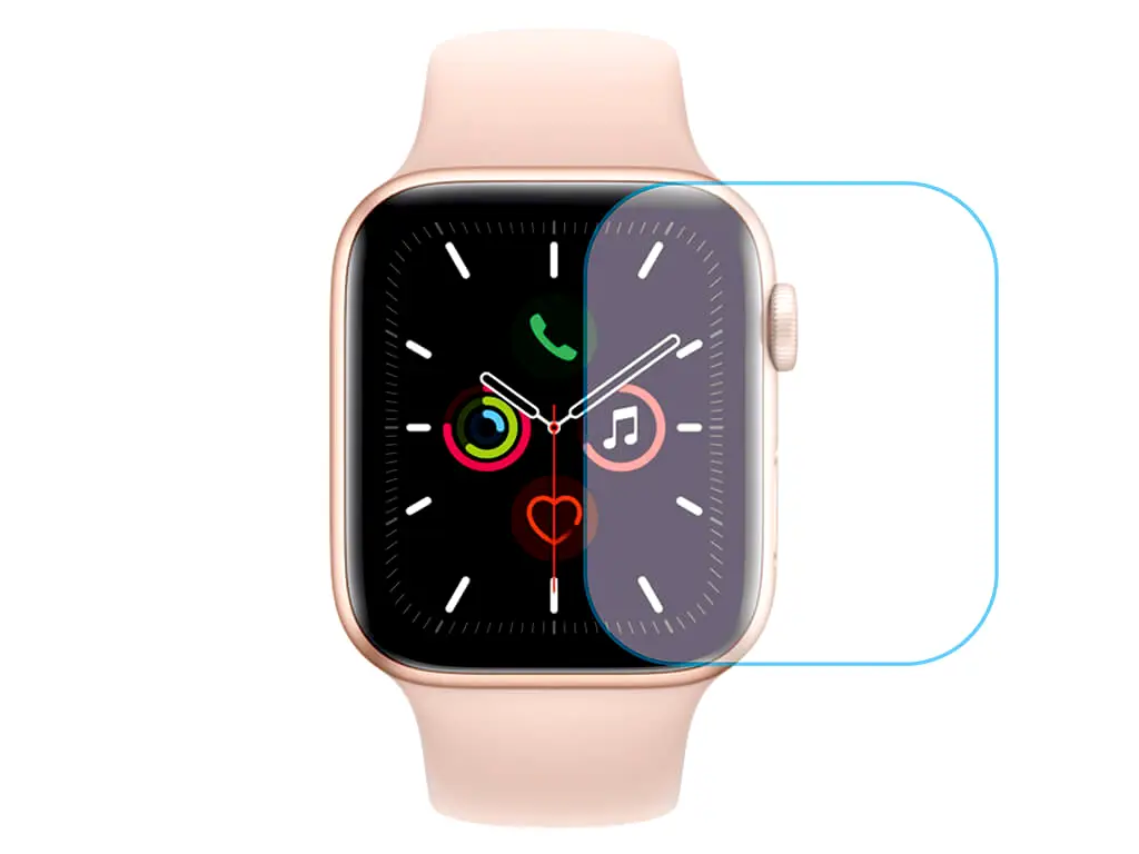 Folie de protecție ceas smartwatch Apple Watch seria 5, 40mm - set 3 bucăți