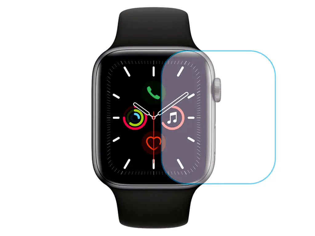 Folie de protecție ceas smartwatch Apple Watch seria 5, 44mm - set 3 bucăți