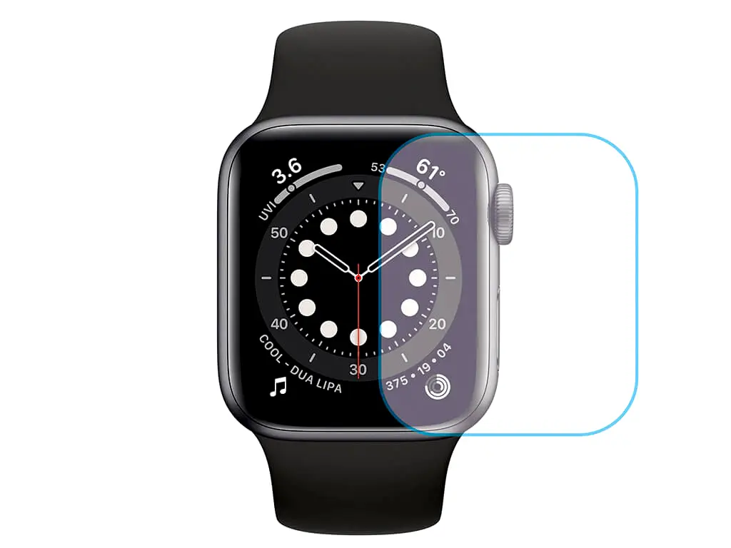Folie de protecție ceas smartwatch Apple Watch seria 6, 40mm - set 3 bucăți