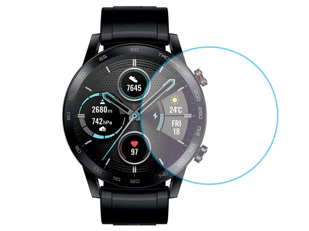 Folie de protecție ceas smartwatch Honor Magic Watch 2, 46mm - set 3 bucăți