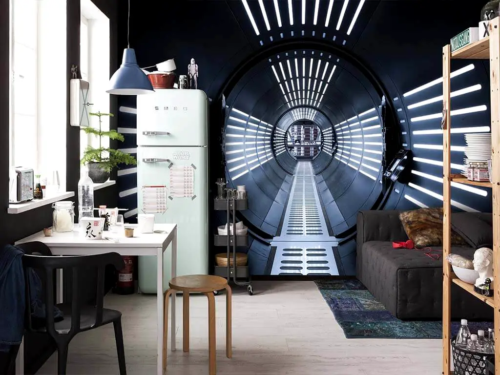 Fototapet Star Wars Tunnel, Komar, decorațiune 3D, dimensiuni fototapet 368x254 cm