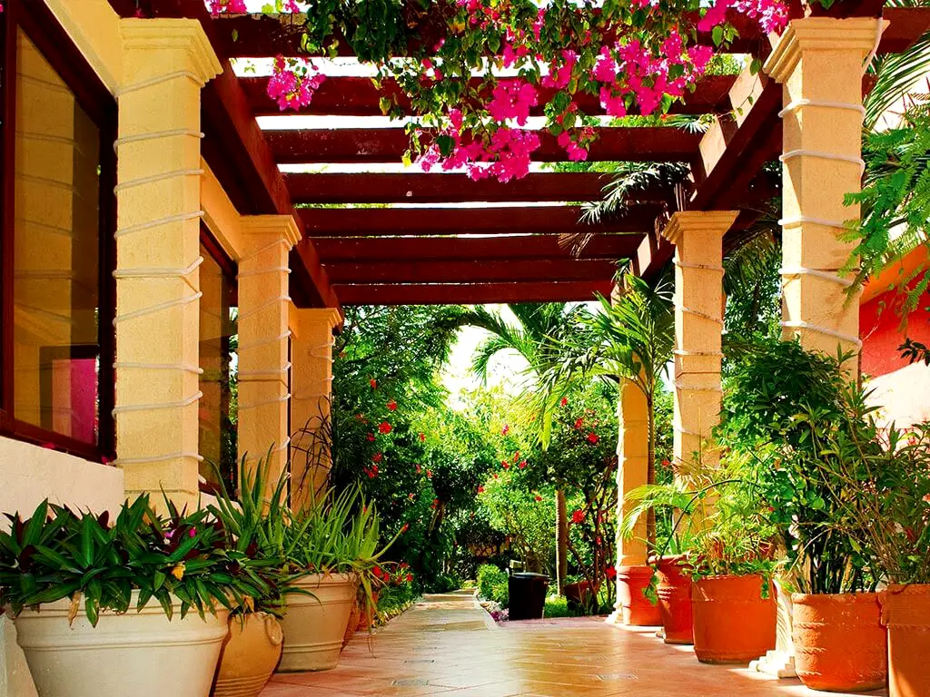 Fototapet 3D Garden Terrace, Dimex, multicolor, 375x250 cm