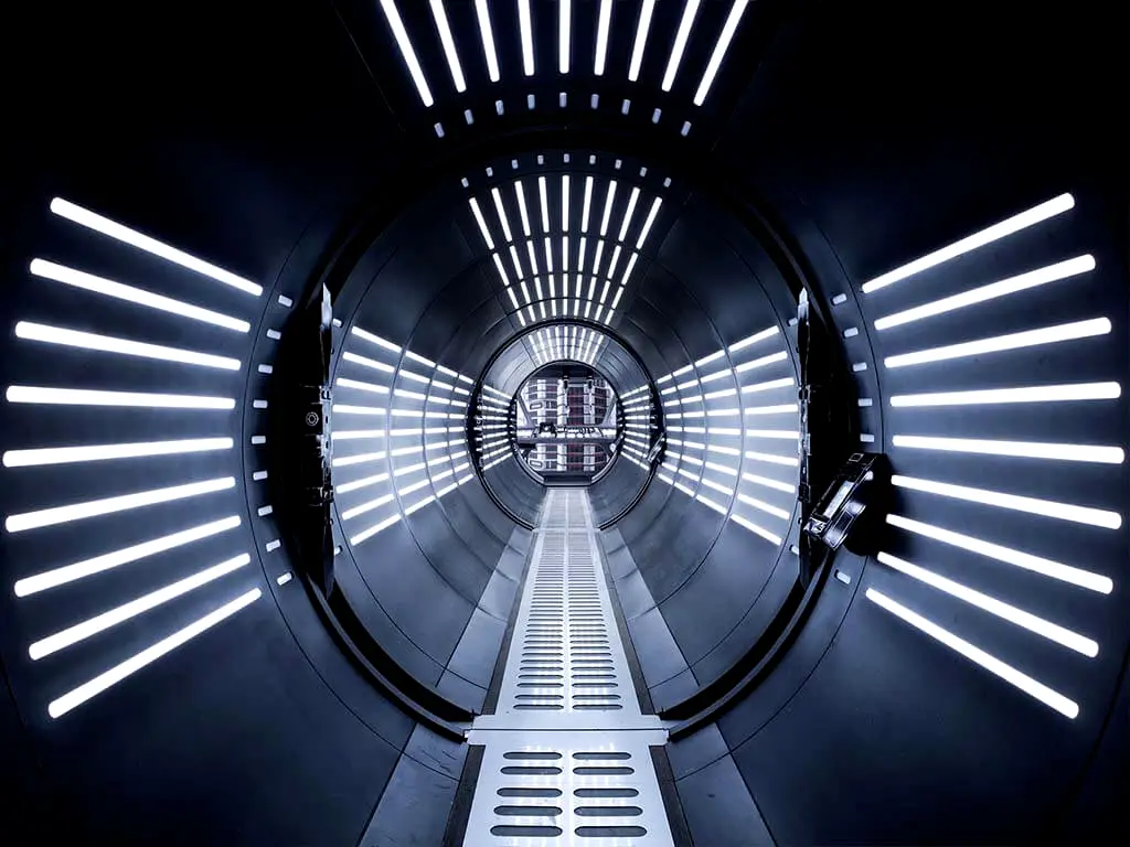 Fototapet Star Wars Tunnel, Komar, decorațiune 3D, dimensiuni fototapet 368x254 cm