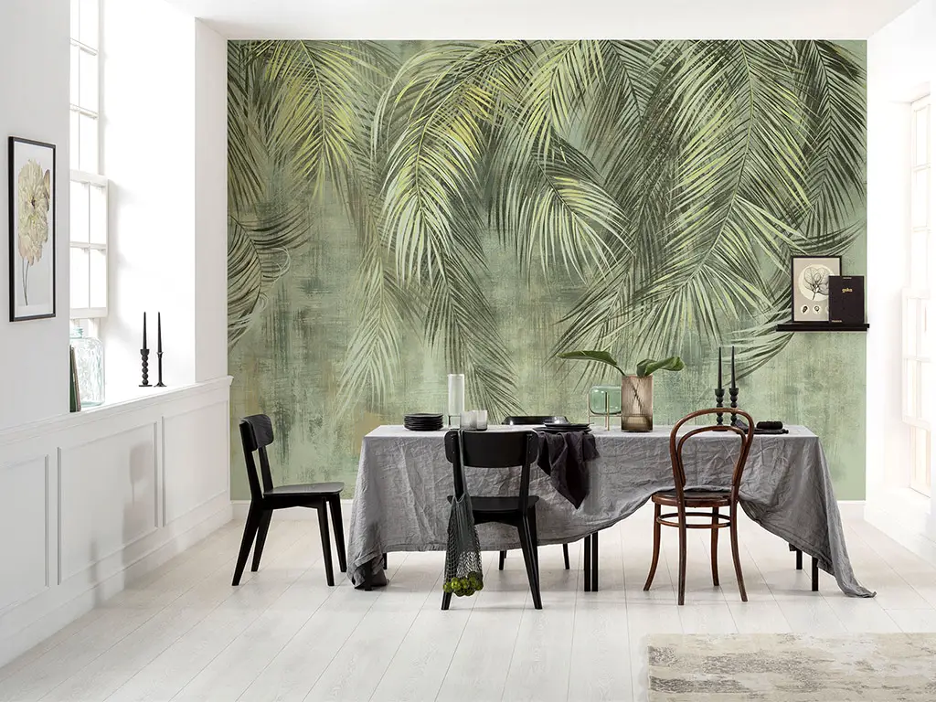 Fototapet Palm Fronds, Komar, cu frunze de palmier, 350x250 cm