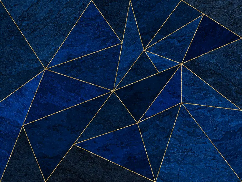 Fototapet La Mer, Komar, model geometric albastru, vlies, 400x280 cm