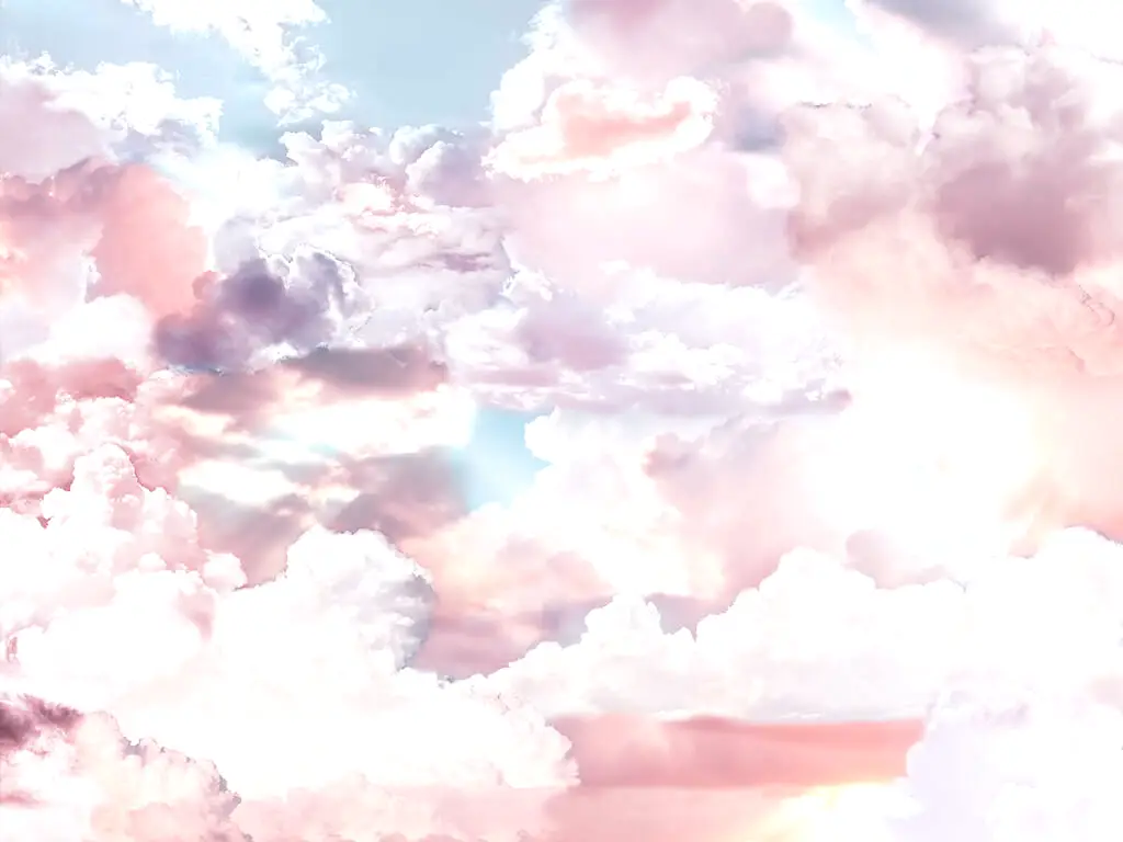 Fototapet cer cu nori Clouds, Komar, culori pastel, 300x250 cm